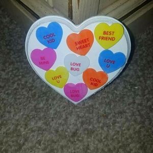 Conversation heart decor